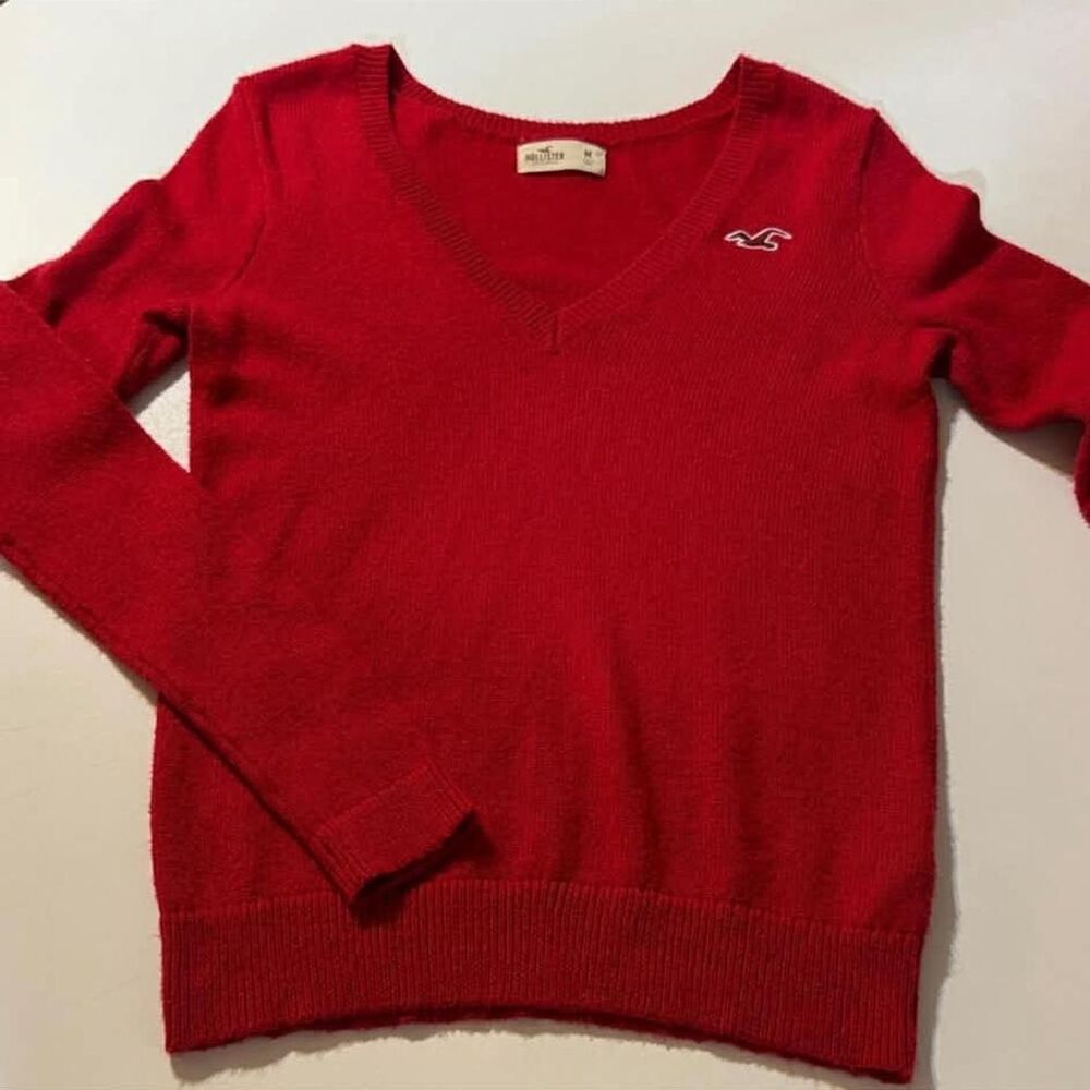 Hollister-co Women's Red Jumper